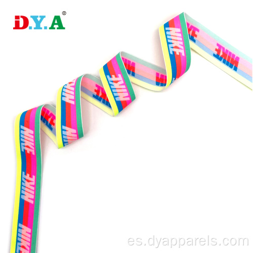 Logotipo personalizado Nylon Jacquard Elastic Band